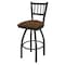 Holland Bar Stool Co 30" Swivel Bar Stool, Pewter Finish, Rein Thatch Seat 81030PW026 - alternate 1